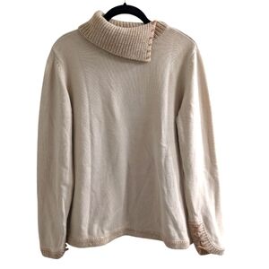 Asymmetric turtleneck sweater